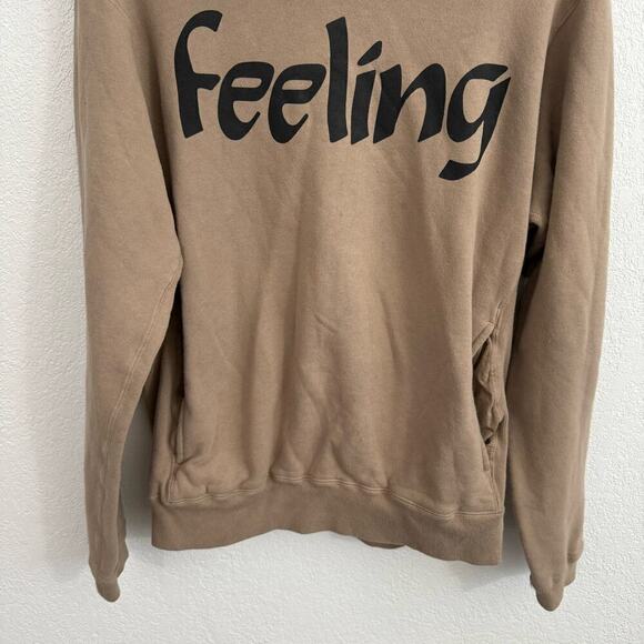 Nonnative Dweller Overdyed "Feeling" Cotton Hoodie Sweatshirt Beige Medium - Picture 4 of 13